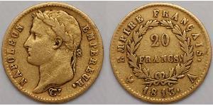 20 Franc 法兰西第一帝国 (1804 - 1814) 金 拿破仑一世(1769 - 1821)