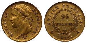 20 Franc 法兰西第一帝国 (1804 - 1814) 金 拿破仑一世(1769 - 1821)