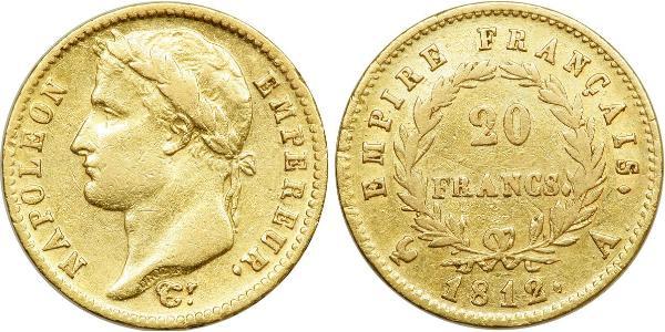20 Franc 法兰西第一帝国 (1804 - 1814) 金 拿破仑一世(1769 - 1821)