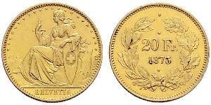 20 Franc 瑞士 金 