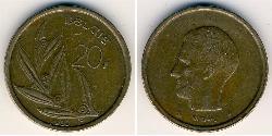 20 Franc 比利时 青铜 
