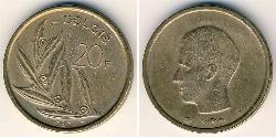 20 Franc 比利时 青铜/镍 