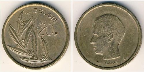 20 Franc 比利时 青铜/镍 