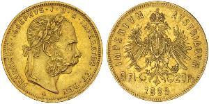 20 Franc / 8 Florin 奥匈帝国 (1867 - 1918) 金 弗朗茨·约瑟夫一世 (1830 - 1916)