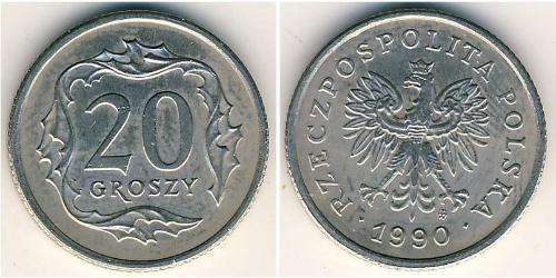 20 Grosh République populaire de Pologne (1952-1990) Cuivre/Nickel 