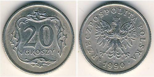 20 Grosh Repubblica Popolare di Polonia (1952-1990) Rame/Nichel 