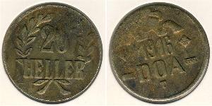 20 Heller Africa Orientale Tedesca (1885-1919) Bronzo 