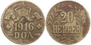 20 Heller África Oriental Alemana (1885-1919) Cobre 