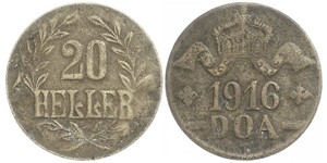 20 Heller África Oriental Alemana (1885-1919) Cobre 