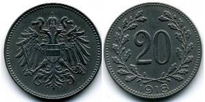 20 Heller Austria-Hungary (1867-1918) Steel 