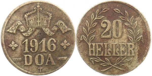20 Heller German East Africa (1885-1919) 銅 