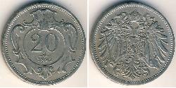 20 Heller 奥匈帝国 (1867 - 1918) 镍 
