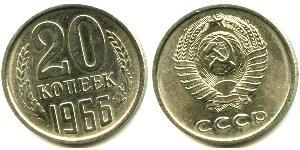 20 Kopeck Unione Sovietica (1922 - 1991) Cuivre/Nickel 