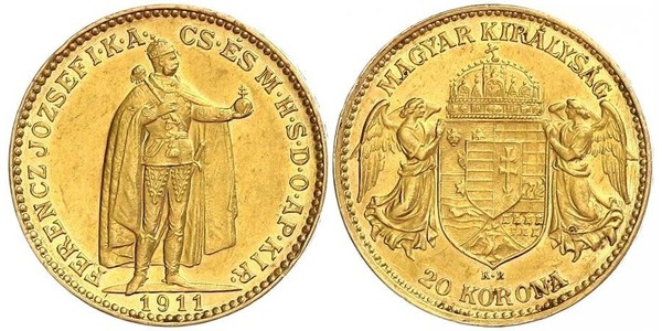 20 Korona Kingdom of Hungary (1000-1918) Gold Franz Joseph I (1830 - 1916)