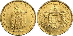 20 Korona Königreich Ungarn (1000-1918) Gold Franz Joseph I (1830 - 1916)