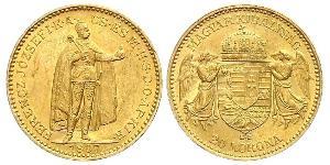 20 Korona Königreich Ungarn (1000-1918) Gold Franz Joseph I (1830 - 1916)