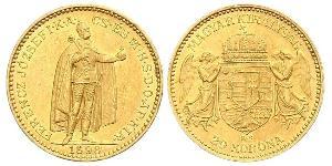 20 Korona Königreich Ungarn (1000-1918) Gold Franz Joseph I (1830 - 1916)