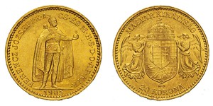 20 Korona Königreich Ungarn (1000-1918) Gold Franz Joseph I (1830 - 1916)