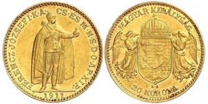 20 Korona Königreich Ungarn (1000-1918) Gold Franz Joseph I (1830 - 1916)