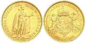 20 Korona Königreich Ungarn (1000-1918) Gold Franz Joseph I (1830 - 1916)