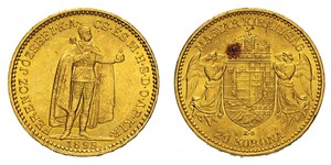 20 Korona Königreich Ungarn (1000-1918) Gold Franz Joseph I (1830 - 1916)