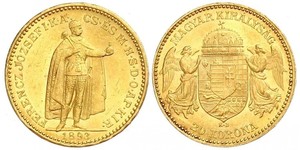 20 Korona Königreich Ungarn (1000-1918) Gold Franz Joseph I (1830 - 1916)