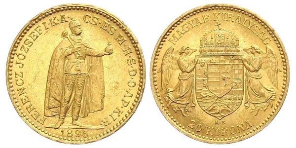 20 Korona Königreich Ungarn (1000-1918) Gold Franz Joseph I (1830 - 1916)