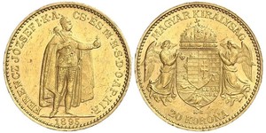 20 Korona Reino de Hungría (1000-1918) Oro Franz Joseph I (1830 - 1916)