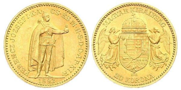 20 Korona 匈牙利王国 金 弗朗茨·约瑟夫一世 (1830 - 1916)