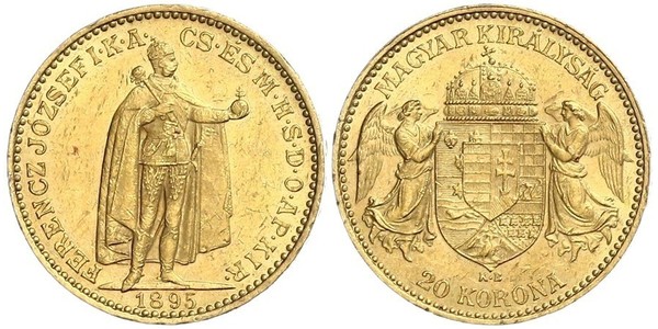 20 Korona 匈牙利王国 金 弗朗茨·约瑟夫一世 (1830 - 1916)