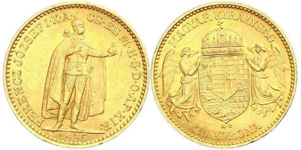 20 Korona 匈牙利王国 金 弗朗茨·约瑟夫一世 (1830 - 1916)