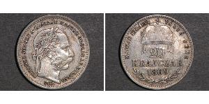 20 Kreuzer Autriche-Hongrie (1867-1918) Argent Franz Joseph I (1830 - 1916)