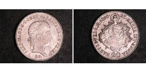 20 Kreuzer Hongrie (1989 - ) Argent 