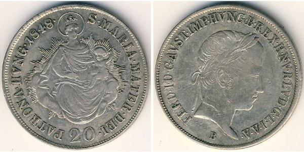 20 Kreuzer Hongrie (1989 - ) Argent 