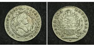 20 Kreuzer Elettorato di Baviera (1623 - 1806) Argento 