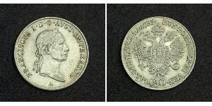 20 Kreuzer Impero austriaco (1804-1867) Argento 