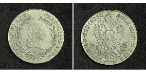 20 Kreuzer Impero austriaco (1804-1867) Argento Francis II, Holy Roman Emperor (1768 - 1835)