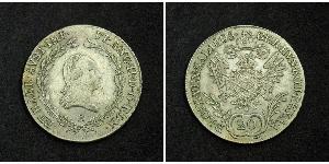 20 Kreuzer Impero austriaco (1804-1867) Argento 