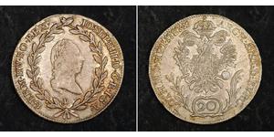 20 Kreuzer Sacro Romano Impero (962-1806) Argento Francis II, Holy Roman Emperor (1768 - 1835)