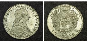 20 Kreuzer Salisburgo Argento Hieronymus von Colloredo (1732 - 1812)