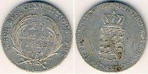20 Kreuzer Stati federali della Germania Argento 