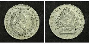 20 Kreuzer Electorate of Bavaria (1623 - 1806) Plata 