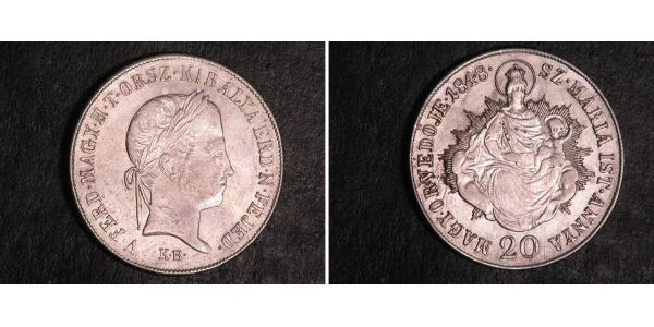 20 Kreuzer Hungría (1989 - ) Plata 
