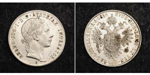 20 Kreuzer Imperio austríaco (1804-1867) Plata 