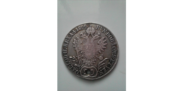 20 Kreuzer Imperio austríaco (1804-1867) Plata 