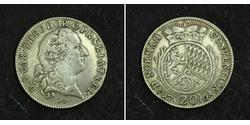 20 Kreuzer States of Germany Plata Carlos Teodoro del Palatinado y Baviera (1724 - 1799)
