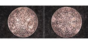 20 Kreuzer States of Germany Plata 