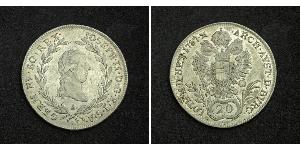 20 Kreuzer Heiliges Römisches Reich (962-1806) Silber Francis II, Holy Roman Emperor (1768 - 1835)