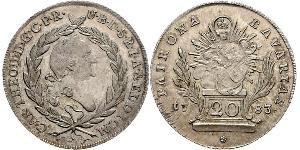 20 Kreuzer Kurfürstentum Bayern (1623 - 1806) Silber 