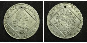 20 Kreuzer Kurfürstentum Bayern (1623 - 1806) Silber Maximilian III. Joseph (Bayern)(1727 – 1777)